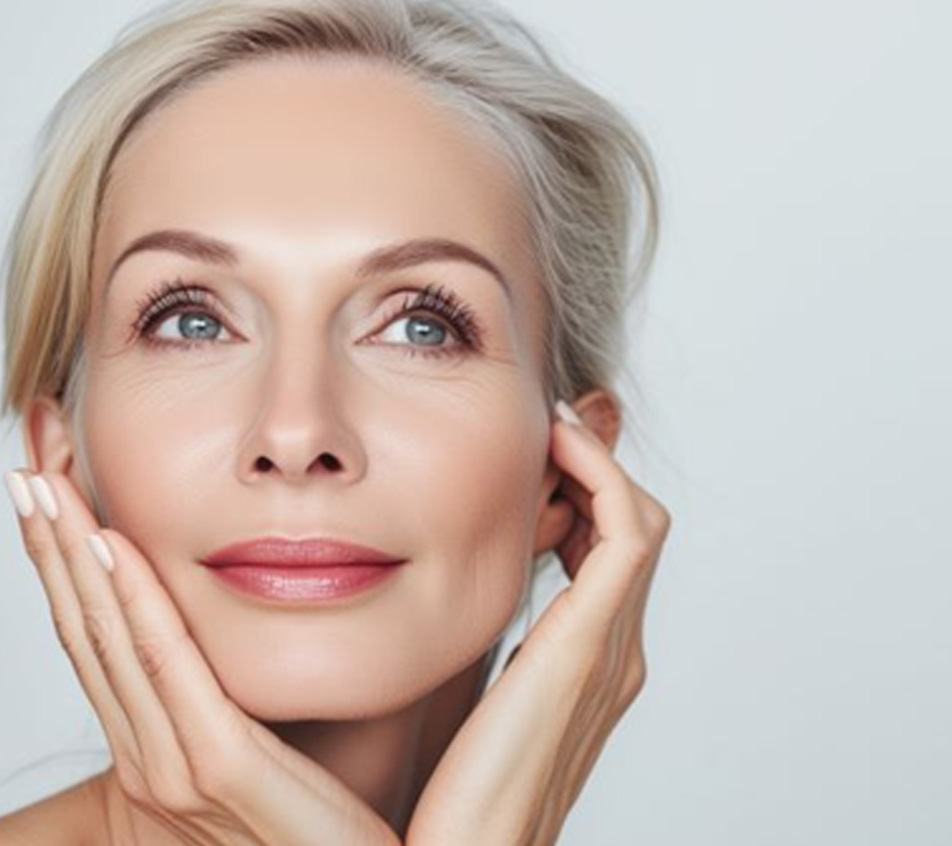 Portrait of beautiful middle-aged woman